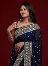 The Modern Charm Of Vintage Georgette Party Wear Sarees Catalog